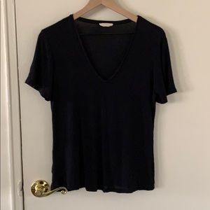 Plain black tee
